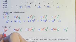 Notes 6.3 Binomial Theorem