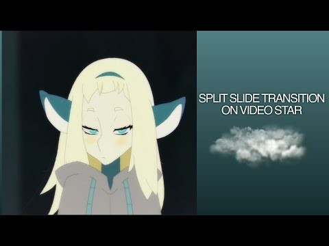 VIDEO STAR TUTORIAL || How to do a Split Slide Transition on Video Star Easy Tutorial