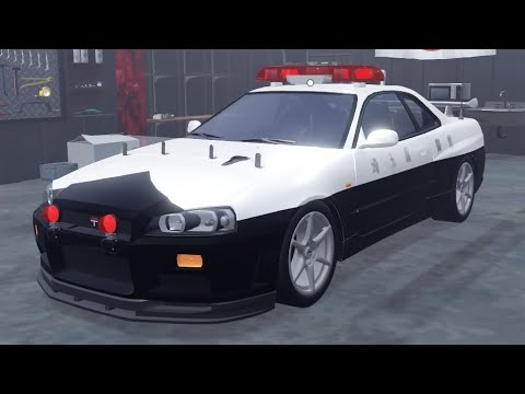 京商ミニッツ　ミニッツ　Police Car R34 GT-R 警視庁パトカー 京商 ミニッツ ボディ GT-R R34 警視庁パトカー GLOSS COAT 未走行