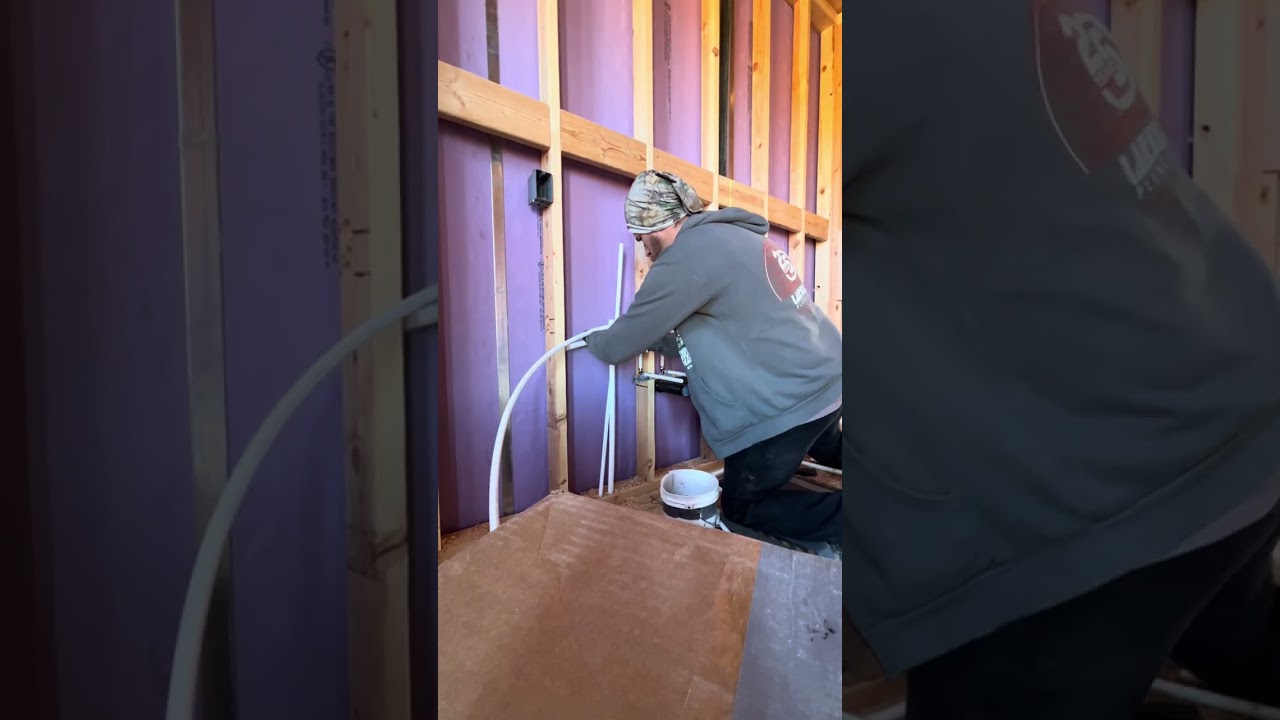 Sinks and toilet and shower running water lines 