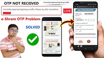 e-Shram OTP Problem Solved | E Shram OTP Not Received | Apply For E Shram card Online 2021 - eShram