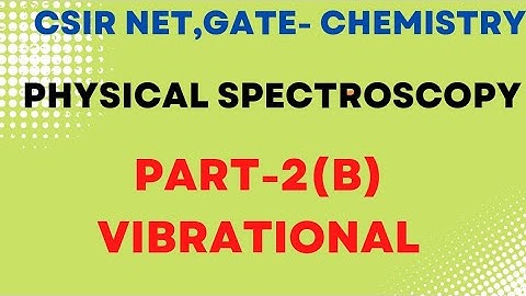 CSIR NET, GATE- Chemistry : Vibrational spectroscopy (part B)- Anharmonic oscillator