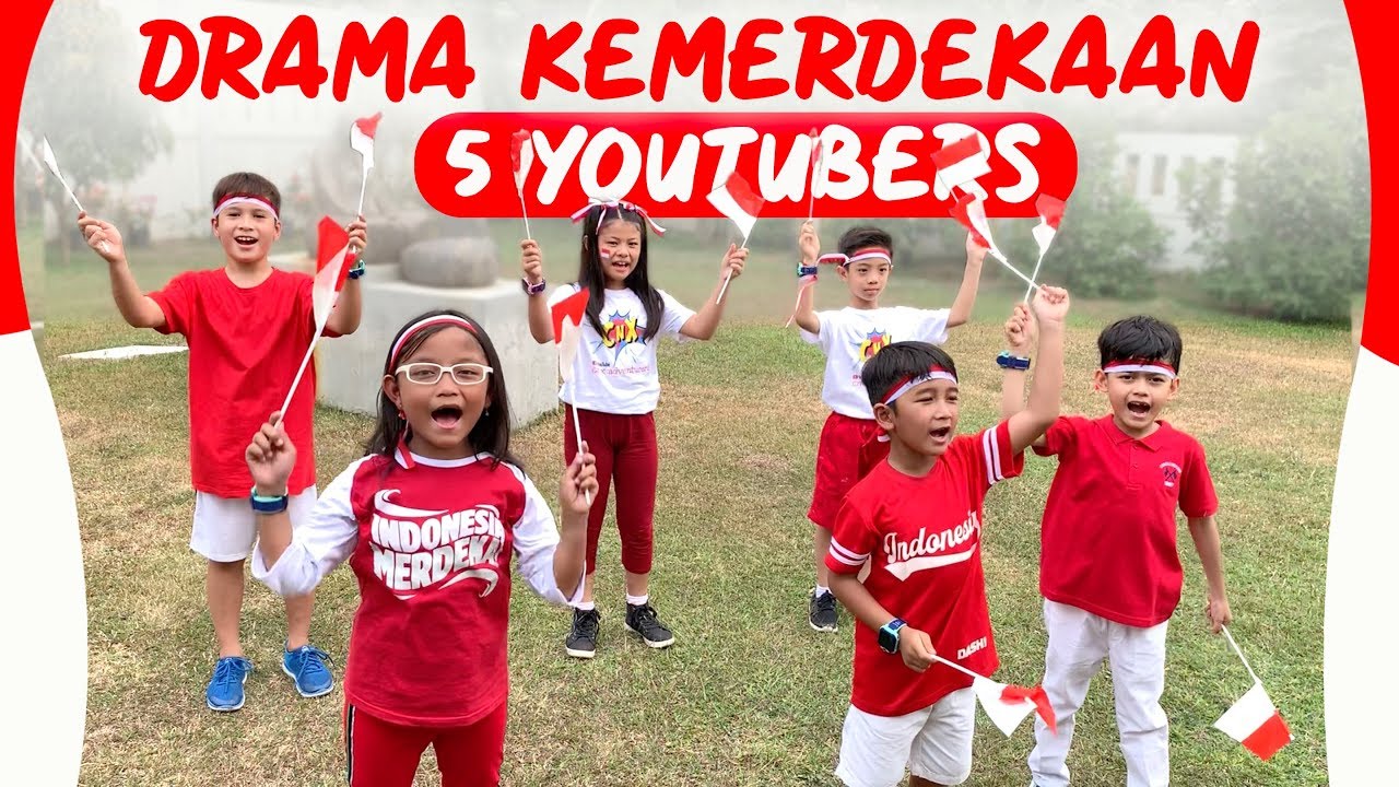 Drama Pixel bersama 5 Youtuber pakai Jam imoo Watch Phone ikut Lomba 17 Agustus