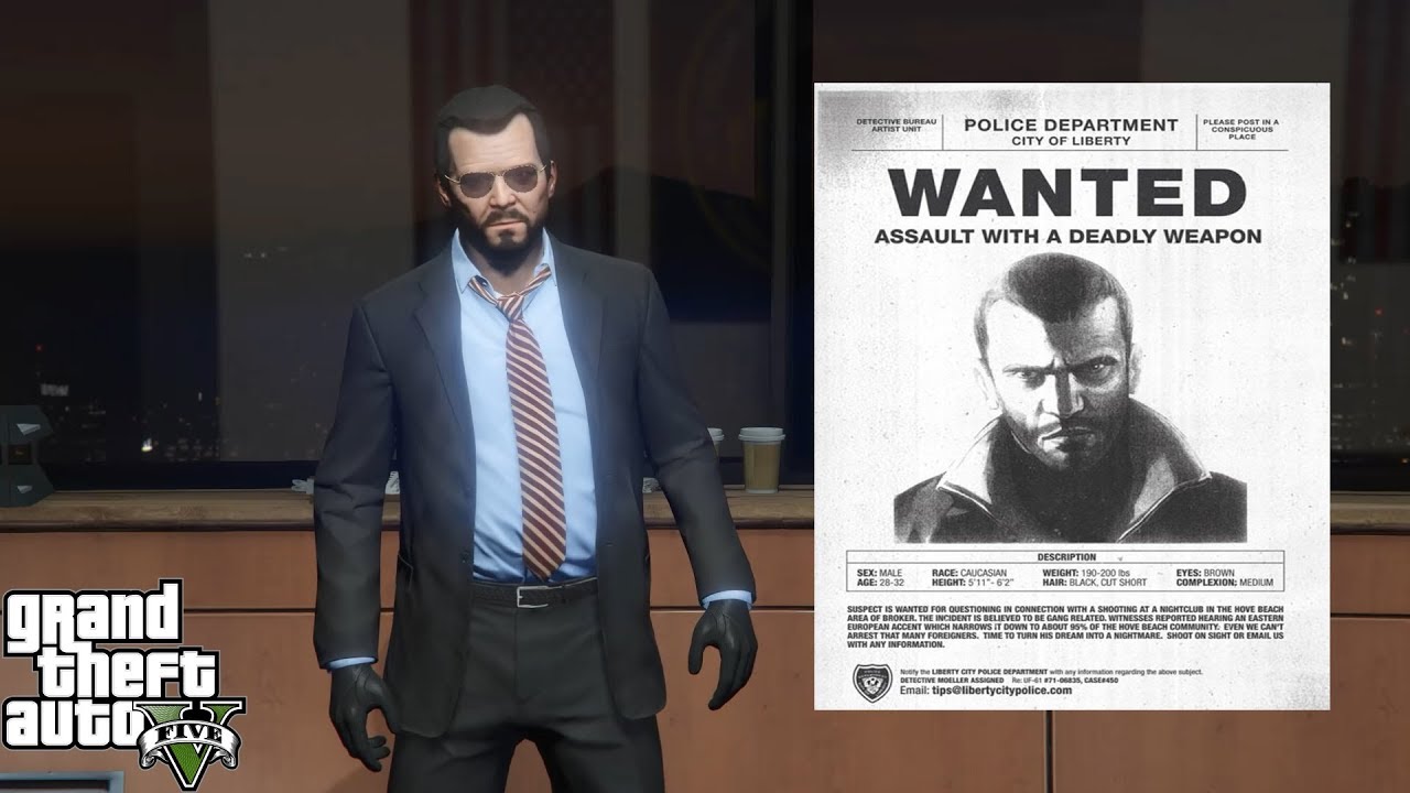 GTA V - Wanted Niko Bellic 