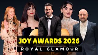 Joy Awards 2026 ✨ Stunning Turkish Stars | Hande Erçel, Tuba Büyüküstün, Meryem Uzerli &amp; Barış Arduç