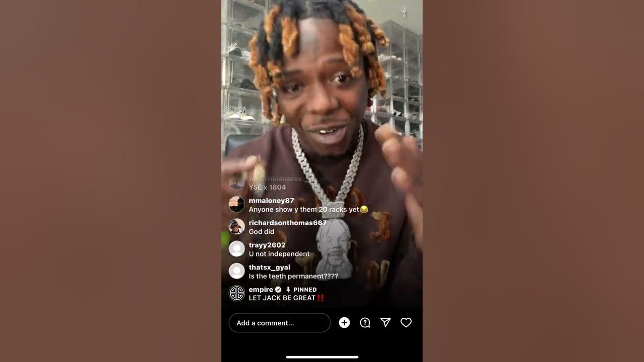 1804 jackboy Instagram live July 22 2022 YouTube