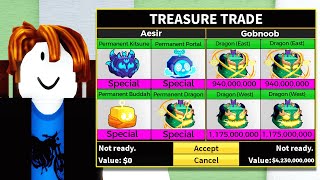 Trading Permanent P2W Fruits For 24 Hours In Blox Fruits!