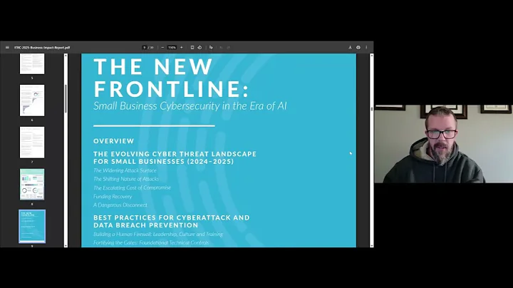 Small Business Cybersecurity: A Crisis of Confidence