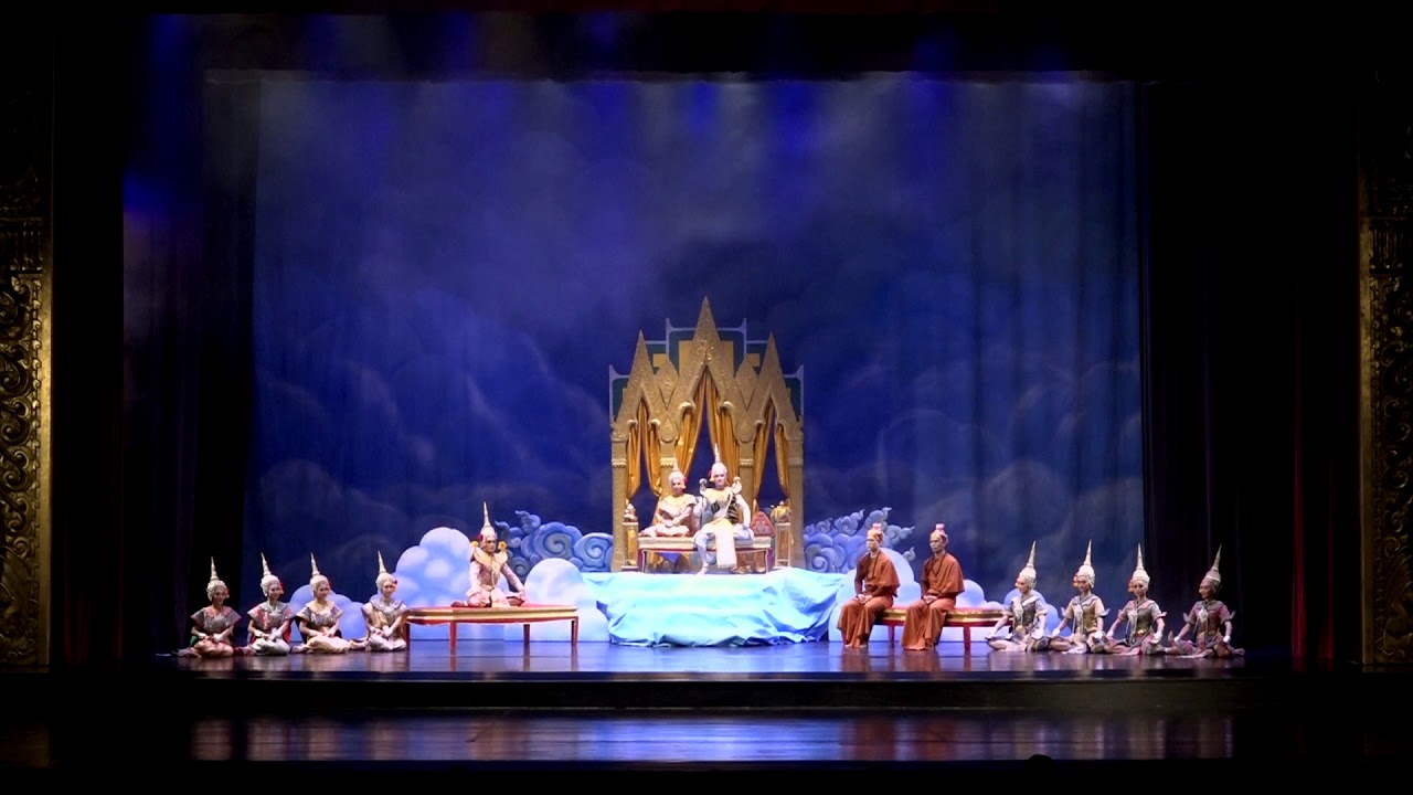 โขน เรื่องรามเกียรติ์ ชุดพาลีสอนน้อง