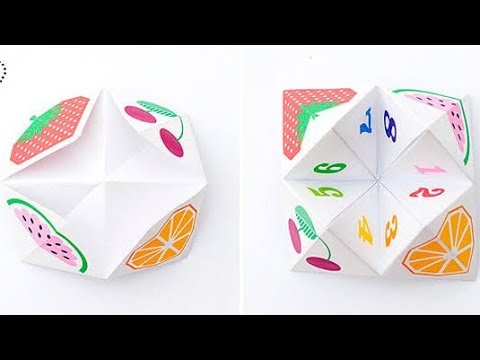 How To Make Origami Fortune Teller Paper 