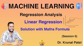 Machine Learning Tutorial (Session 6) - Linear Regression - Example with mathematical formulas.