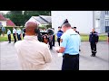 A La Ferté-Macé, Hommages Militaires rendus à Mélanie Lemée, gendarme tuée par un automobiliste.