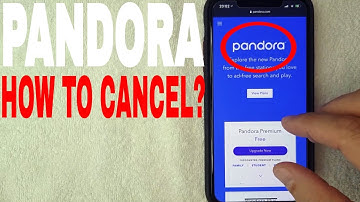 ✅  How To Cancel Pandora Subscription 🔴
