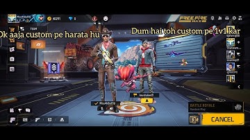 A noob challenge me in custom 1v1. #freefiremax #trending #video