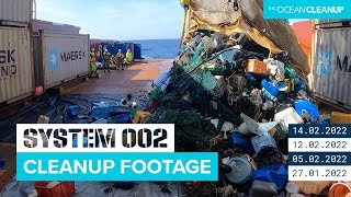 13,875 KG of Trash Out Of The Ocean | Three Latest System 002 Extractions | The Ocean Cleanup