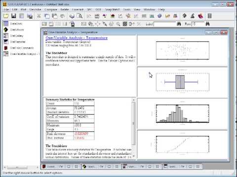 One Variable Analysis and Graphs