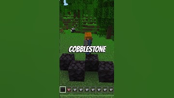 Using Blackstone instead of Cobblestone  #minecraft  #bedrocktutorial