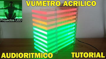 Vumetro acrilico con microfono, tutorial paso a paso.