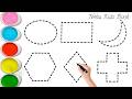 🌈 Learn Shapes & Colors for Kids 🎨 | 2D Shapes Drawing | Toddler & Preschool Learning Part 10