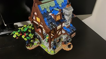 Building Lego in Stop Motion - Medieval Blackamith’s Shop - Part 3