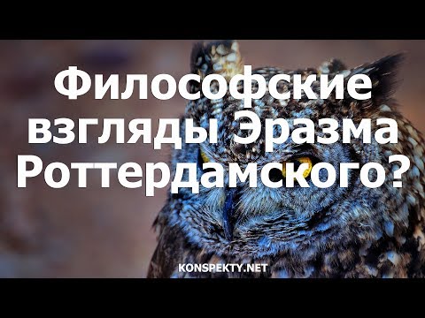Философские взгляды Эразма Роттердамского