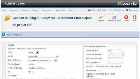 VM Addtocart Effect CK - a Joomla plugin to add a nice effect on your Virtuemart cart