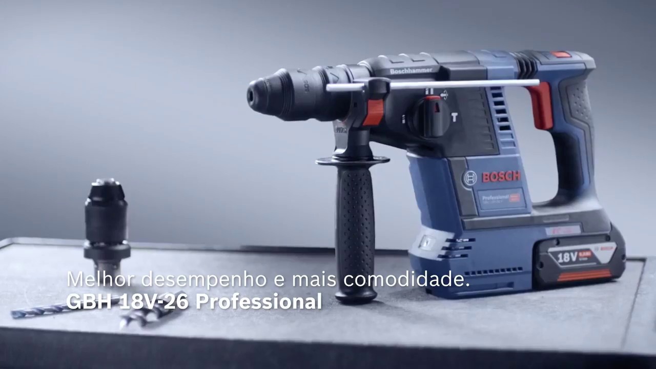 Martelete Perfurador Rompedor SDSPlus à Bateria GBH 180V Martelete Perfurador Rompedor SDSPlus à Bateria GBH 180V