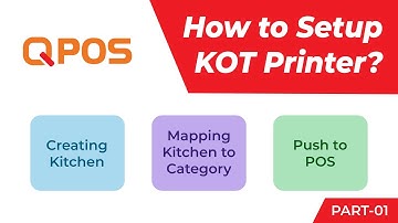 How to Setup a KOT Printer with QPOS Restaurant Billing Machine - Part 01