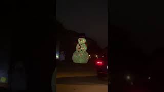 Biggest decorated snow man