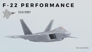 F 22 Performance Tengah Airbase