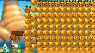 How many Pokeys can Yoshi eat in New Super Mario Bros U?