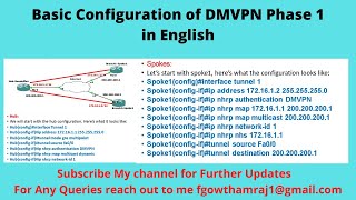 4. Basic configuration of DMVPN Phase1 in English