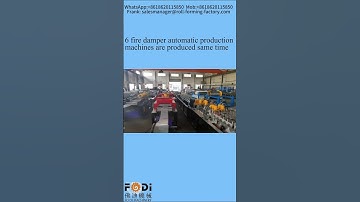 six fire dampers automatic production lines are produced same time#firedamper #shorts #hvac