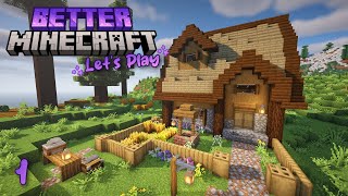 Cozy Little Farmhouse 🌱 | Better Minecraft Let's Play | Ep 1 screenshot 3