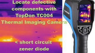 Thermal imaging camera for electronic fault finding. TopDon TC004 is a game changer.