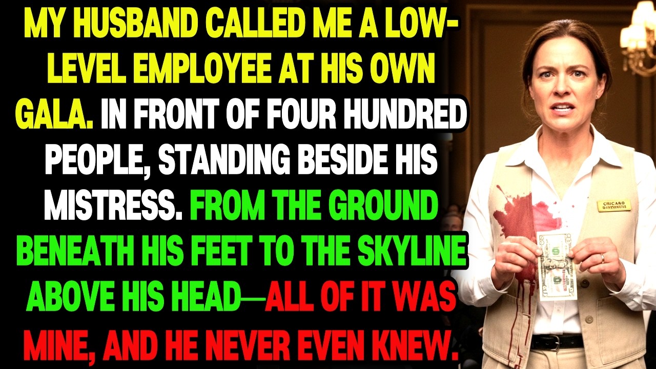 MY HUSBAND CALLED ME A LOW-LEVEL EMPLOYEE AT HIS OWN GALA.IN FRONT OF FOUR HUNDRED PEOPLE...