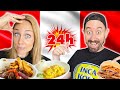 24h comiendo COMIDA PERUANA 🇵🇪❤️ NOS ENAMORAMOS ❤️ Lomo saltado, aji de gallina...