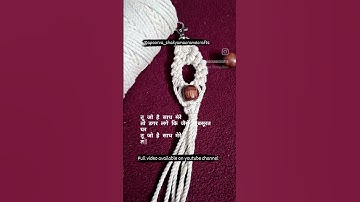 macrame keychain shorts|macrame keychain with beads #macramepattern #macramediy #apoorva_shakya