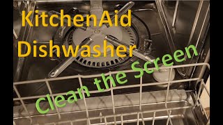 KitchenAid Dishwasher  Clean the screen (Making Noise)