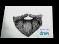 How to draw white beard