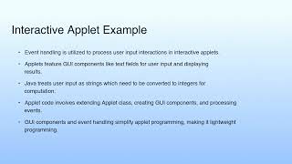 Long Summary | Lecture 40: AWT Programming—II