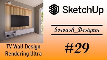 3d Tv Wall Modeling In SketchUp - Part 2