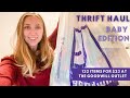 HUGE BABY THRIFT HAUL | I SPENT $23 AND GOT 132 ITEMS AT THE GOODWILL OUTLET