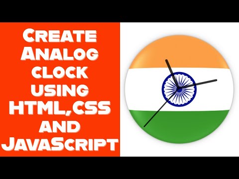 Create Analog Clock Using HTML,CSS and JavaScript @RockingSupport