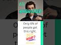 Only 6% of You Knew This Celebrity Question! | S1Q26 #shorts #short