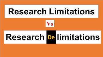 Research limitations vs delimitations || Difference between Research limitations and delimitations |
