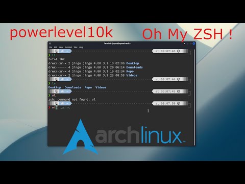 Install and configure ZSH on archlinux | use ohmyzsh and powerlevel10k theme