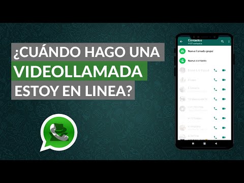 ¿Si hago una videollamada por WHATSAPP aparezco en línea?