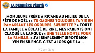 Mon Jeune Frère A Ricané Au Milieu De La Fête De Noël : « Tu Gagnes Toujours Ta Vie En Ramassant Les