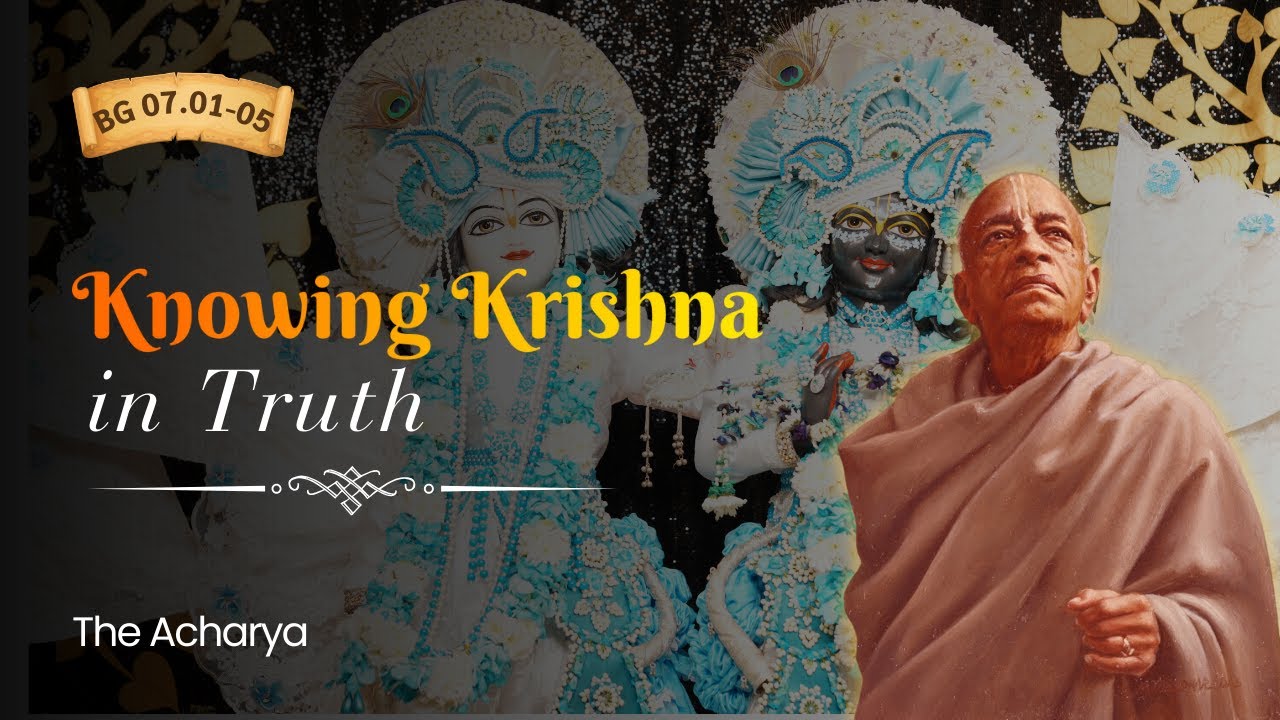Knowing Krishna in Truth | BG 7.01-05 | Hong Kong, China | Srila Prabhupada